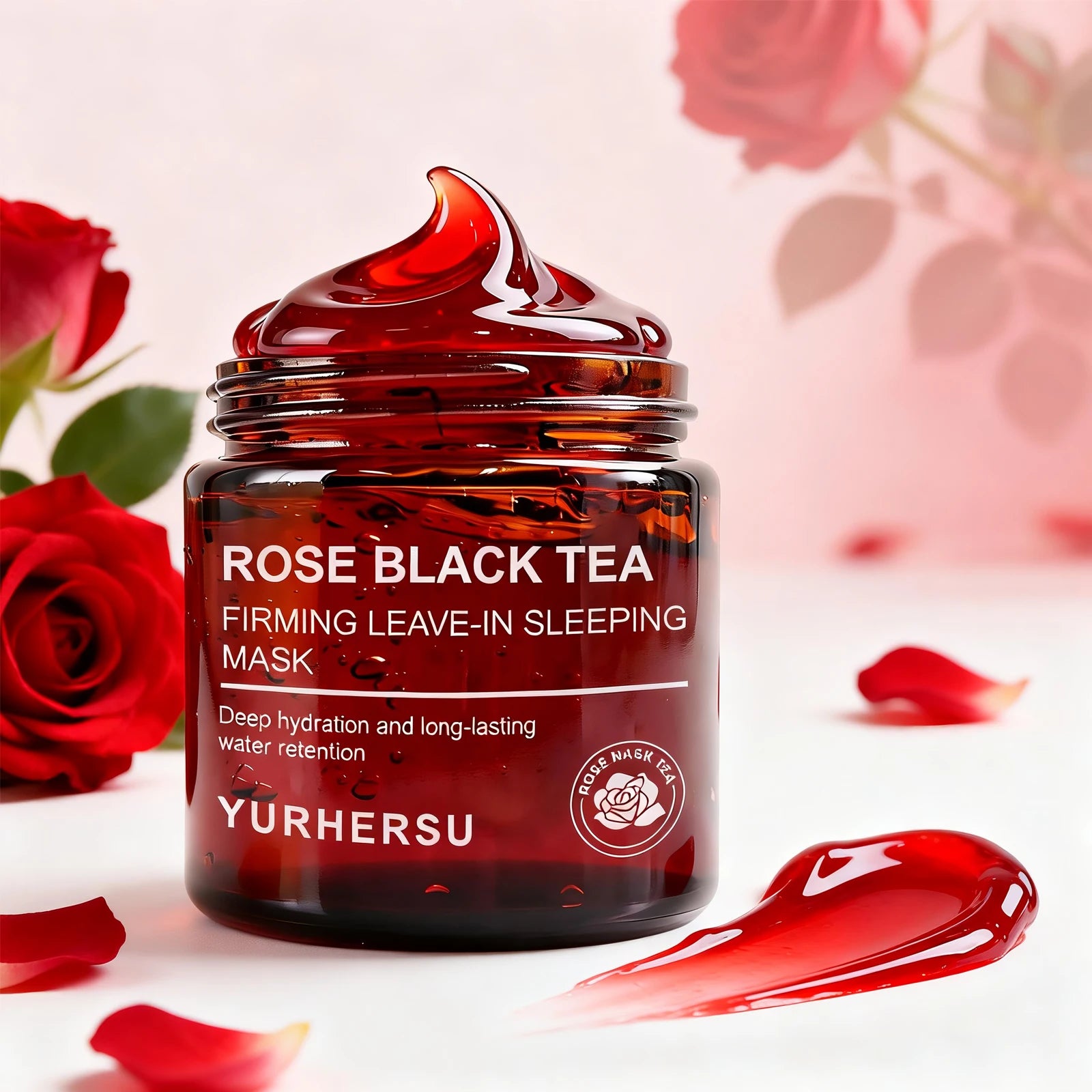 Rose Black Tea Overnight Sleeping Mask – Hydration & Glow Overnight Sleeping Mask Oasis Select