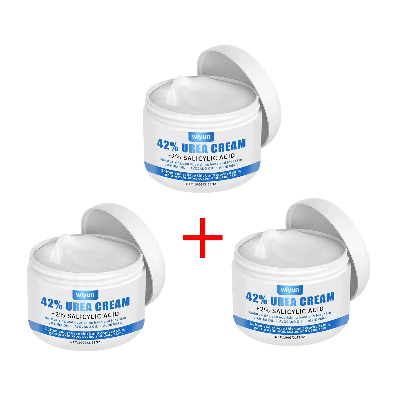 Urea Foot Cream Softens Moisturizes Skin Relieves Dryness Anti Drying Cracked Heel Exfoliates Deeply Penetrates Foot Cream Oasis Select 100g X 3PCS