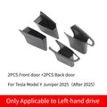For Model Y/3/3+ Model Y Juniper 2025 Front Rear Car Door Storage Box Inner Handle All-inclusive Storage Box Car Accessories Oasis Select New MY 4PCS
