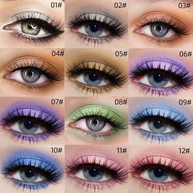 MCD 13-Shade Glitter Liquid Eyeshadow Palette – Waterproof