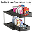 1PC Kitchen acceesories Bathroom accessories Storage organizer Under sink organizer Pull Out Shelf Spice rack organizer Oasis Select L- double 2-tier