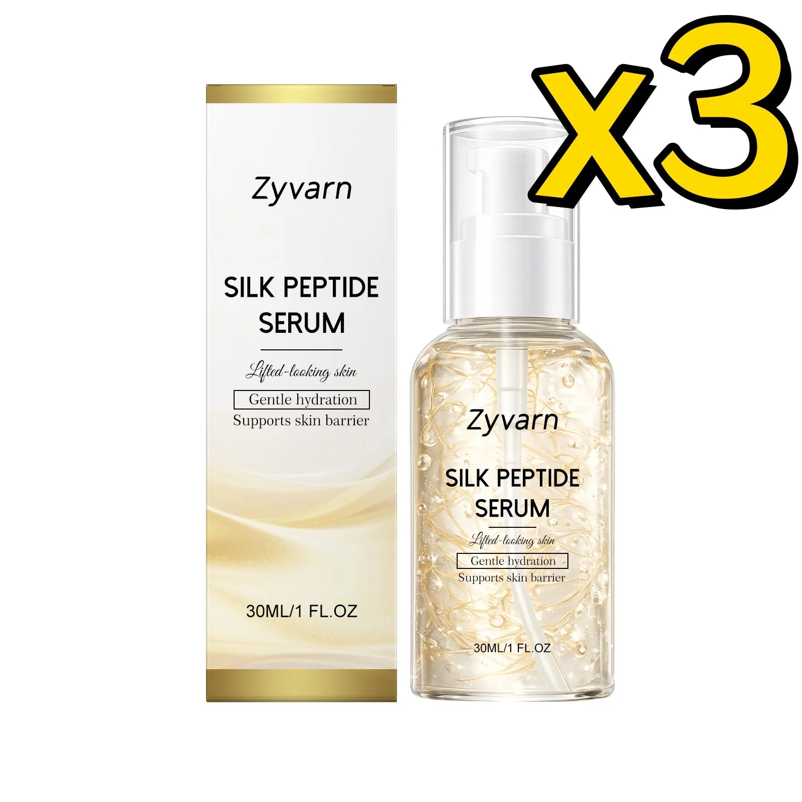 ZYVARN Copper Peptide Face Serum – Anti-Aging & Firming Copper Peptide Serum Oasis Select 30ml Boxed x 3pcs