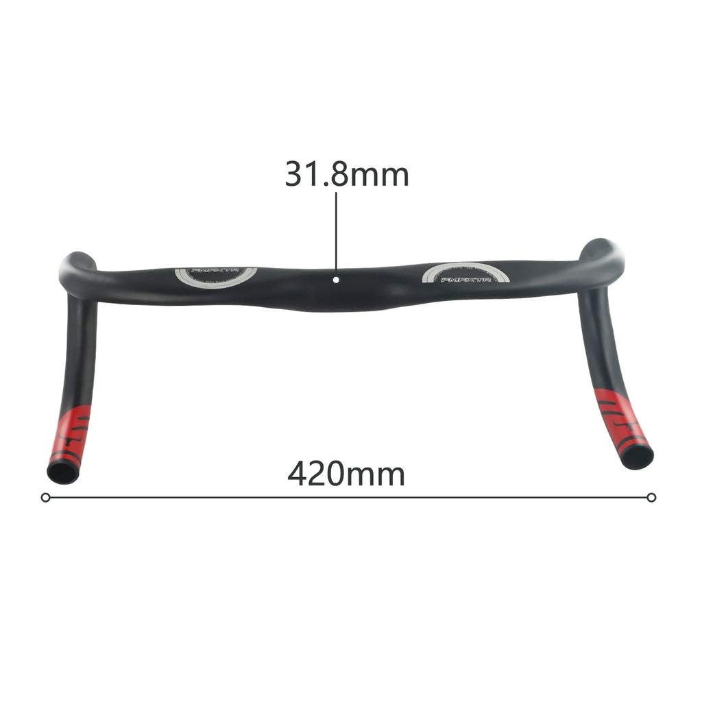 Ultralight Road Bike Handlebar Bicycle Handle Racing Drop Bar Bicycle Reduce Resistance Bent Handlebars 31.8*420mm Cycling Parts Oasis Select