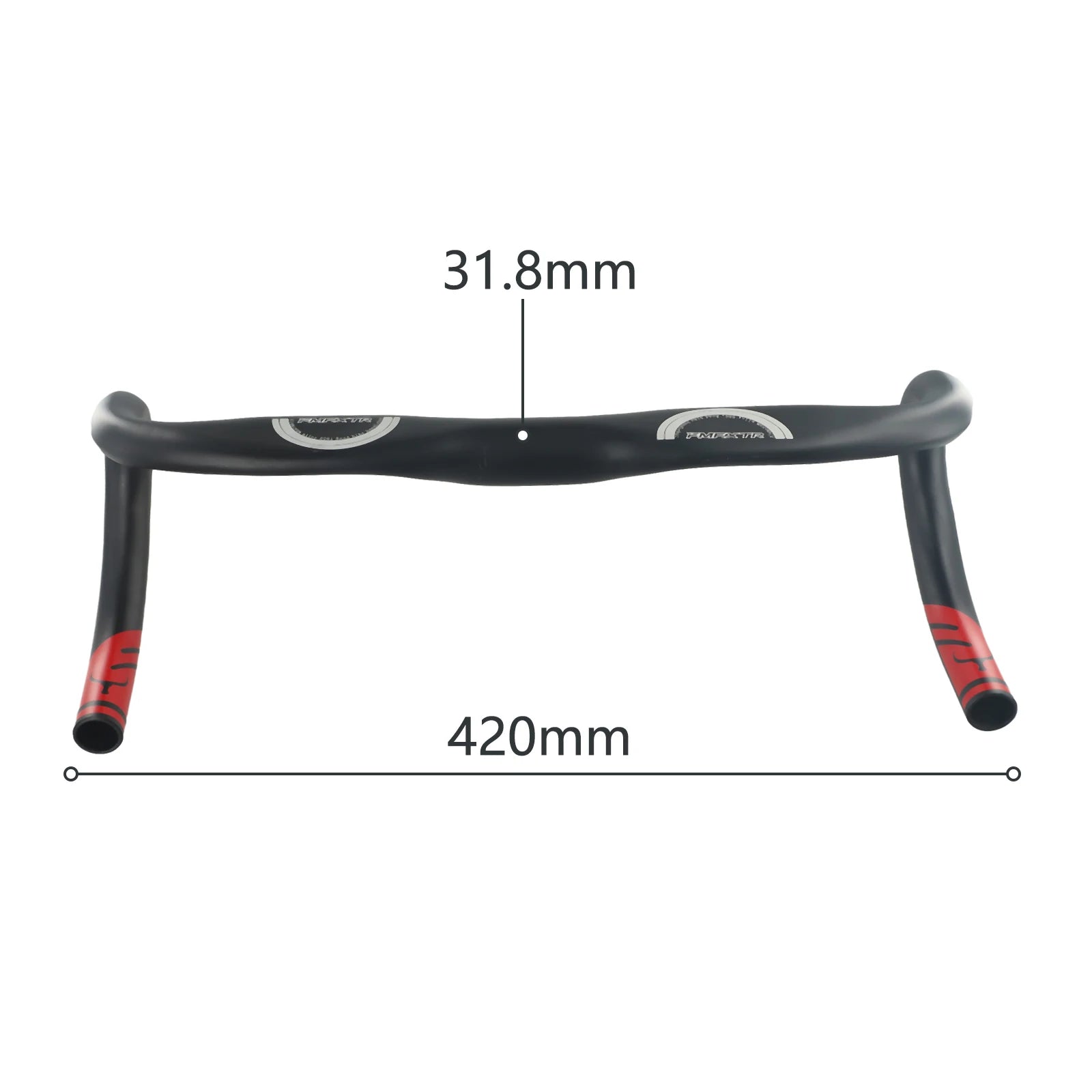 Ultralight Road Bike Handlebar Bicycle Handle Racing Drop Bar Bicycle Reduce Resistance Bent Handlebars 31.8*420mm Cycling Parts Oasis Select