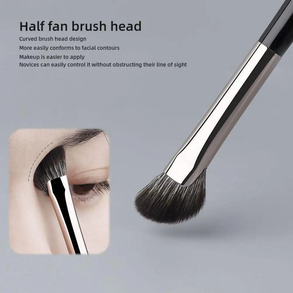 3PCS Nose Brush Set Nose Contour Brush Sculpting Half Fan-Shape Nose Shadow Brush Angled Concealer Brush Under Eye Cosmetics Oasis Select