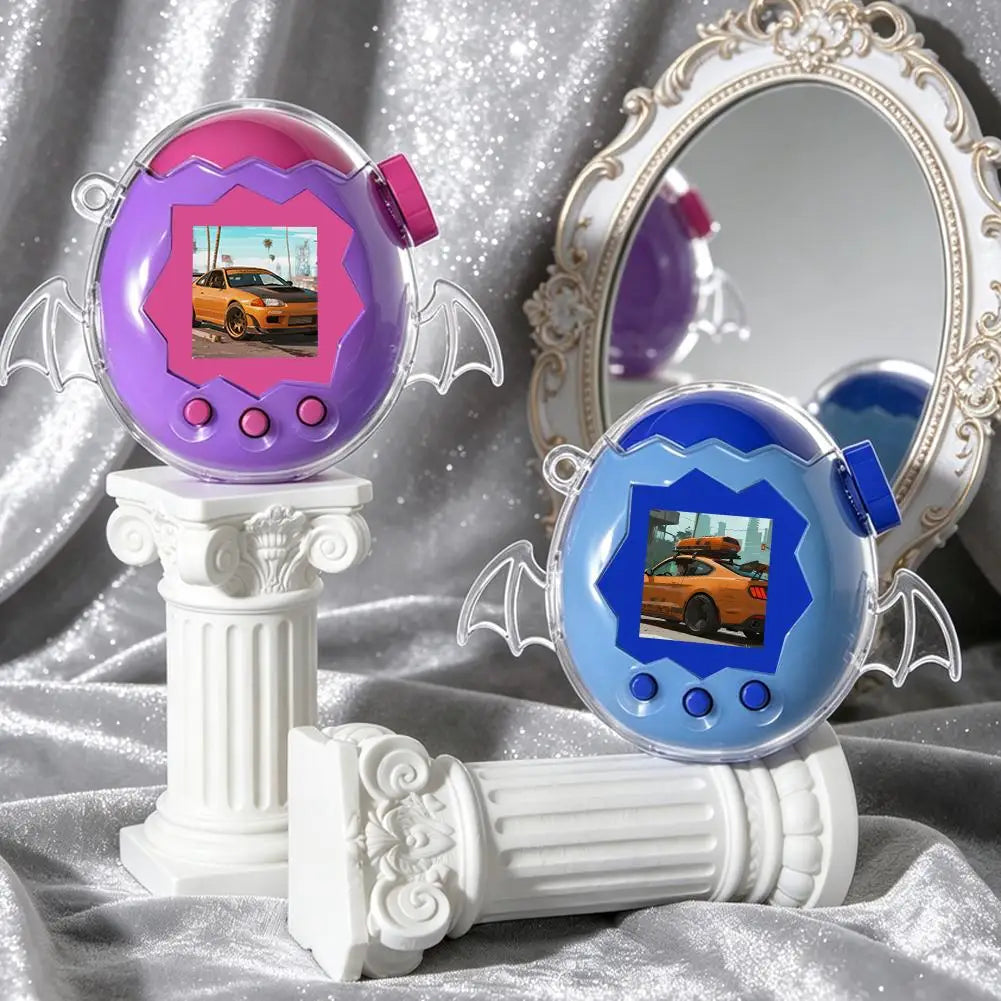 For Tamagotchi Paradise Protective Case Glitter Clear Shell Cover Shockproof Scratch-Resistant Protector for Angel Virtual Pet Oasis Select