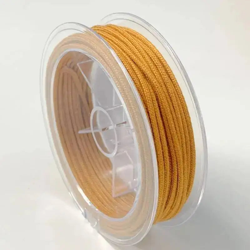 1.2/1.5/2.0MM Chinese Knotted Rope Bright Cord Braided Rope Bracelet Weaving Nylon Cord Diy JEWELRY Necklace Accessories Oasis Select Tangju 2.0mm