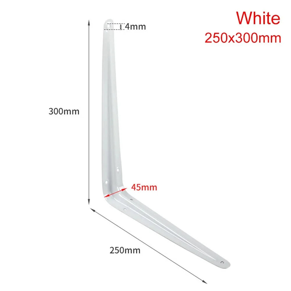 Metal Triangular Wall Bracket L-Shape Corner Shelf Support 4–14"