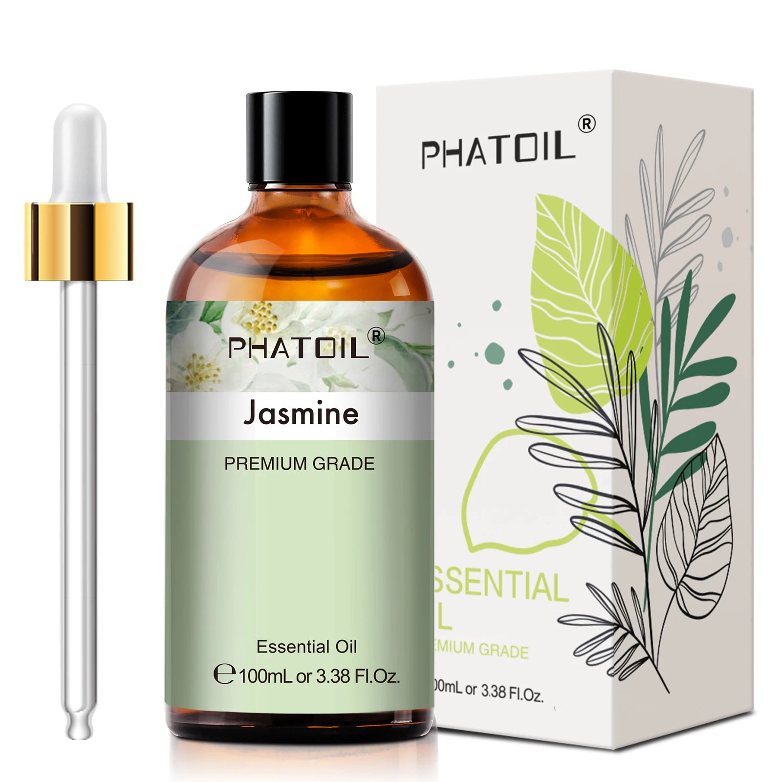 PHATOIL 100ml Pure Essential Oils – Lavender, Eucalyptus & More