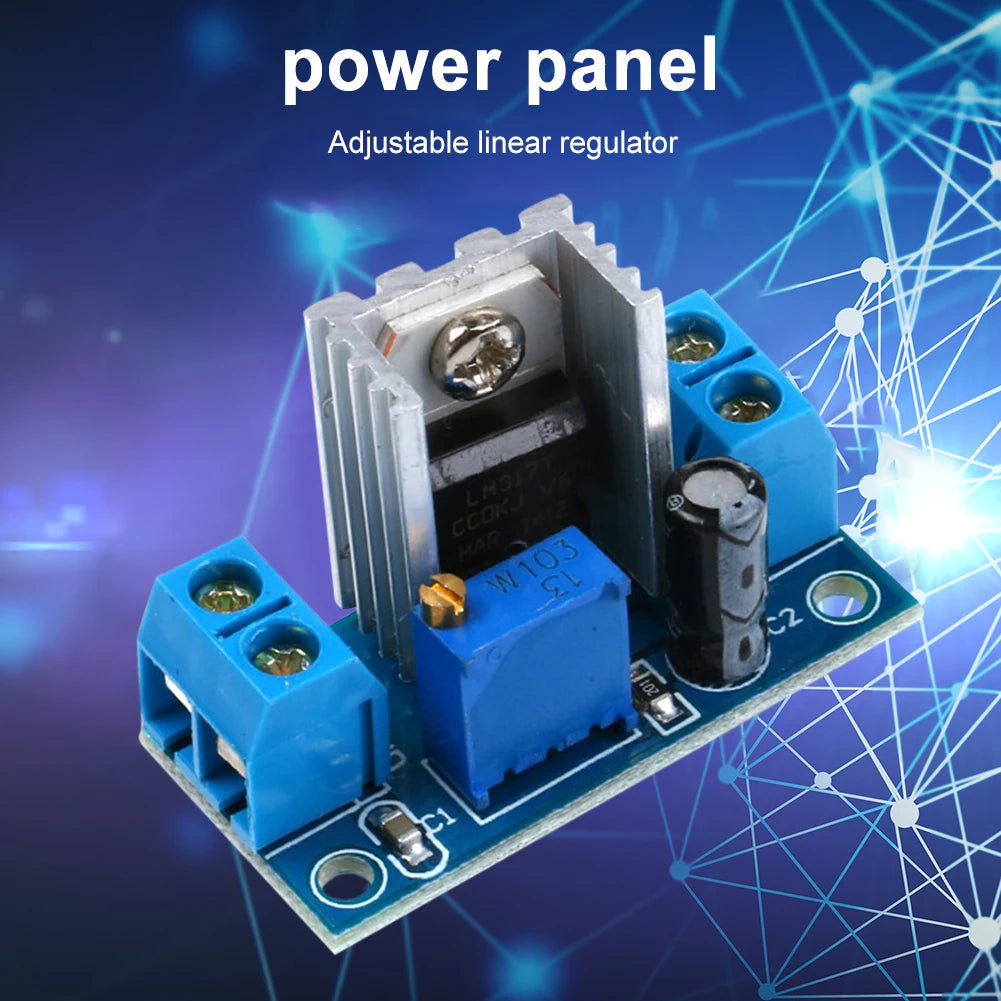 LM317 Adjustable DC-DC Buck Voltage Regulator 4.5V–40V Voltage Regulator Module Oasis Select