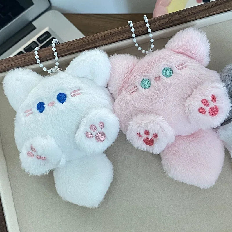 1-20PCS Cute Plush Long Tail Cat Pendant Cat Doll Doll School Bag Charm Key Charm Children's Birthday Gift Holiday Friend Gift Oasis Select