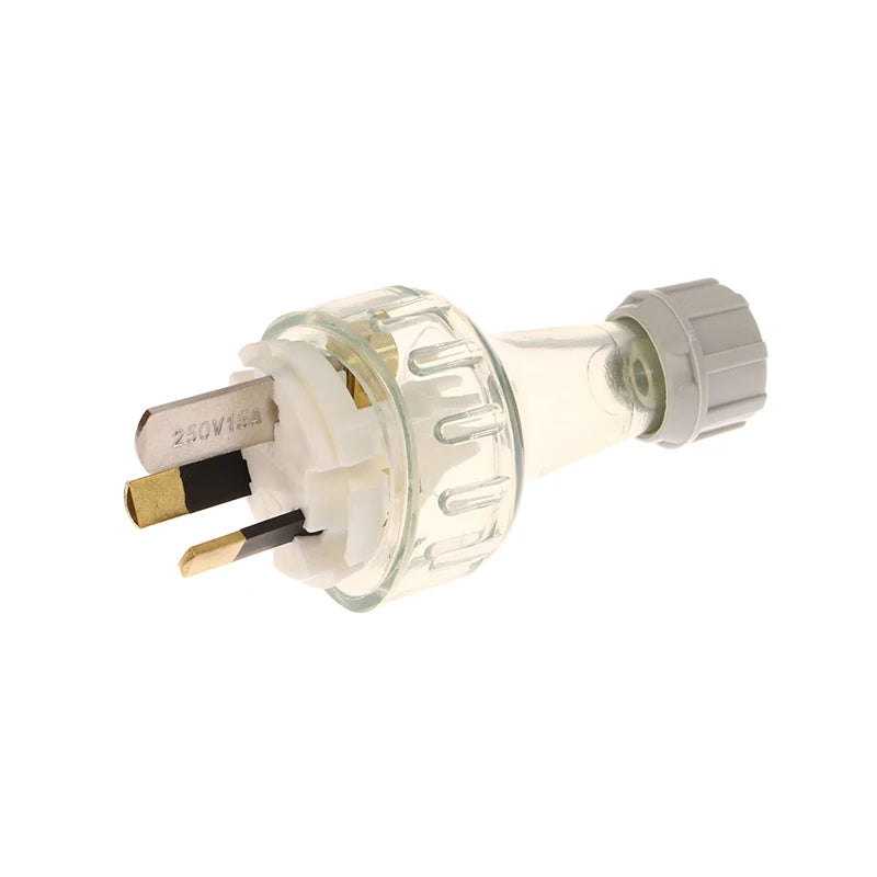 1Pc SAA Rewirable Plug Socket Australian Male Plug Female Socket 3 Prong Electrical Socket Grounded Rewire Socket DIY Assembled Oasis Select Male 15A