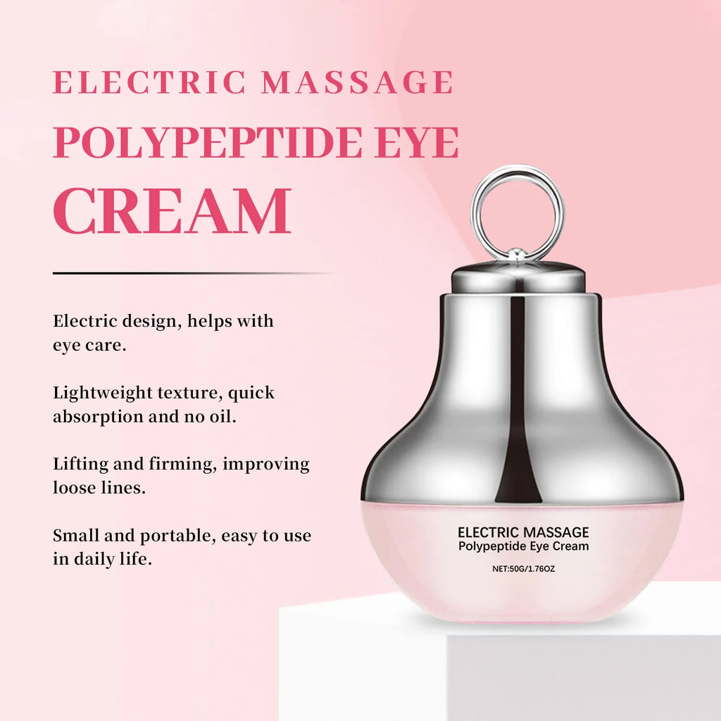 Electric Massage Polypeptide Eye Cream Brightens Revitalizes Firming Anti-Aging Dark Circles Massager Cream Firming Eye Area 50g Oasis Select