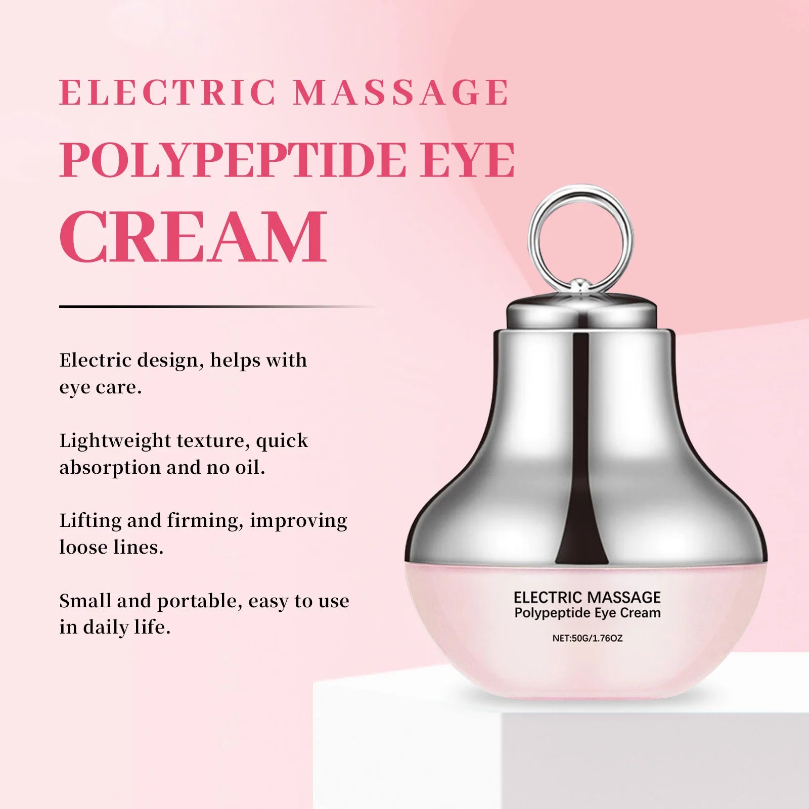 Electric Massage Polypeptide Eye Cream – Firming & Brightening 50g