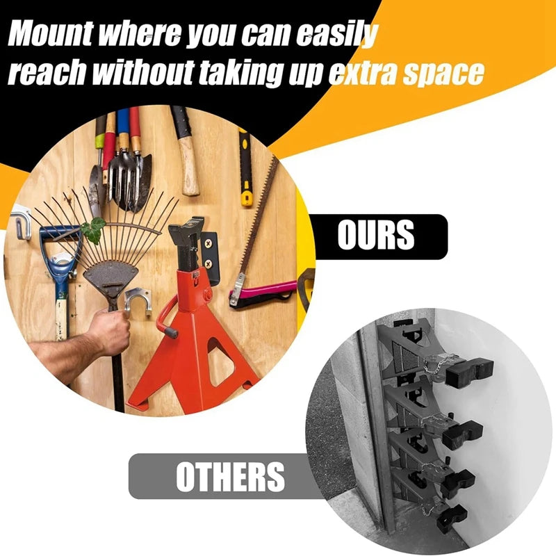 Jack Stands Wall Mount Organizer, Car Jack Stands Storge Rack/Hanger/Hook Wall Mount Heavy Duty Holder Oasis Select