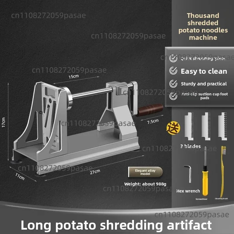 Rotating Vegetable Grater & Hand-Crank Slicer | Commercial