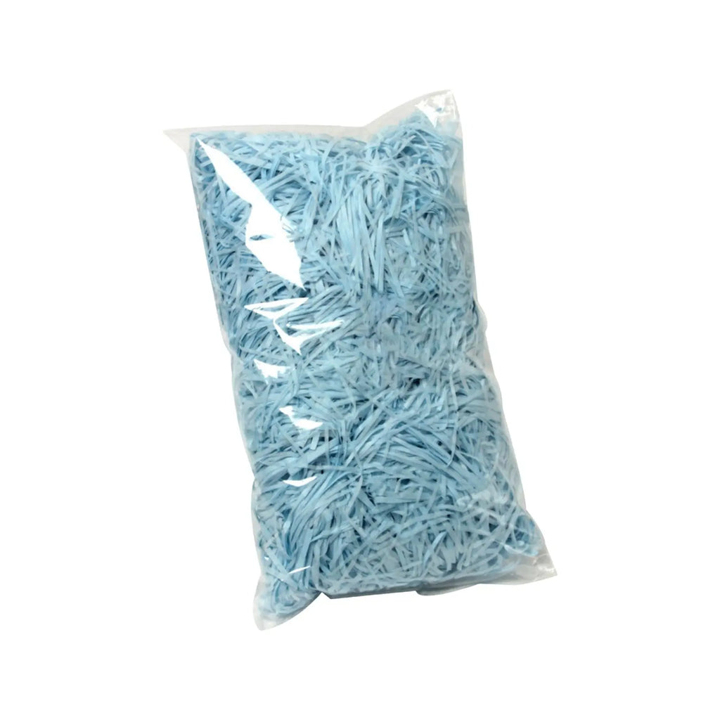 200g Shredded Paper Gift Filler – Baskets, Wedding & Party Gift Basket Filler Oasis Select Sky Blue 200g