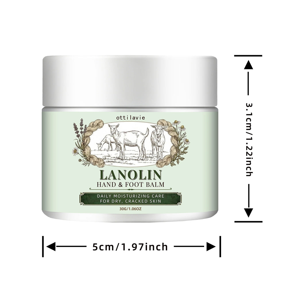 Ottilavie Lanolin Hand & Foot Cream | Travel Size Moisturizer Hand & Foot Cream Oasis Select 30g