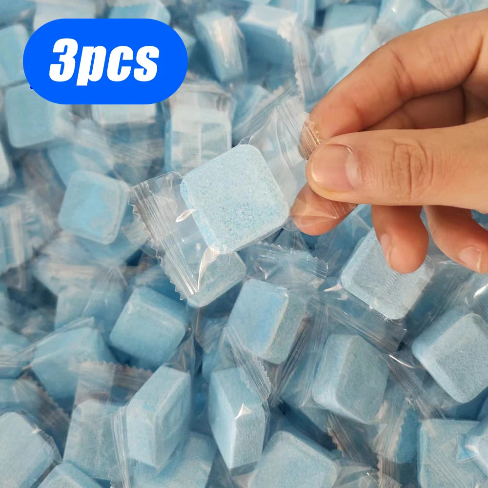3-20Pcs Toilets Cleaning Effervescent Tablet Toilet Cleaner Deodorant Remover Urine Stain Yellow Dirt Home Batnroom Cleaning Oasis Select AMTP-Blue-3pcs