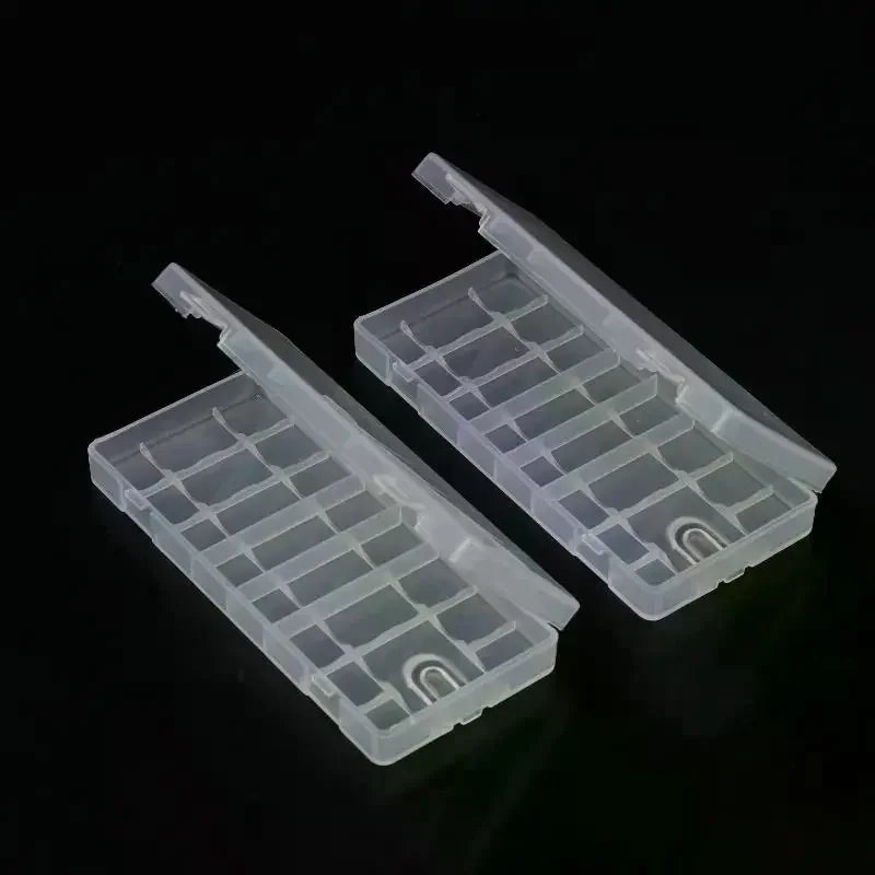 1/3/5Pcs Hard Container Holder Case 8 Slots Transparent Plastic Battery Storage Box For AAA/AA Battery Organizer Accessories Oasis Select