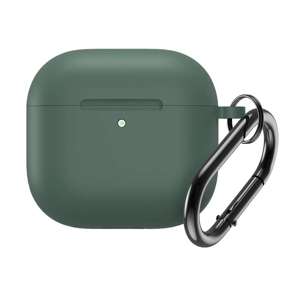 Silicone Case for AirPods 4 – Soft Protective Cover + Clip