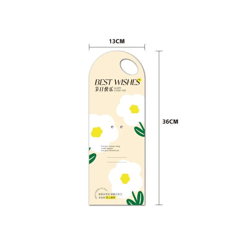 5PCS Single Flower Wrapper Handheld Flower Card Bouquet Packaging Box Flower Arrangement Bag Valentine's Day Mother's Day Gifts Oasis Select Nectarine Yel other