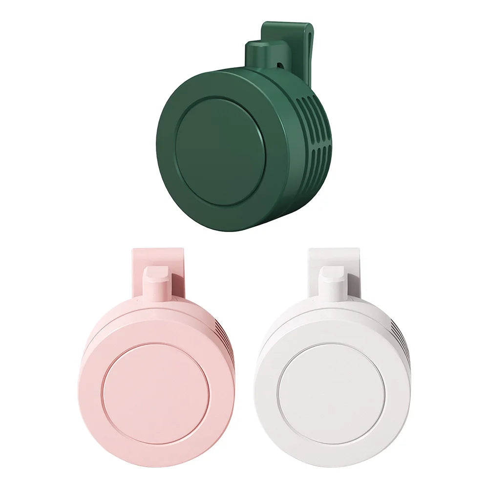 Mini Clip Fan With 3 Speeds Portable Bladeless Electric Fans Suspended Waist Fans Rechargeable Rotating Body Fan For Outdoor New Oasis Select