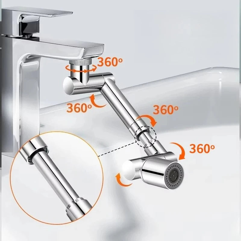 Adjustable Metal Tap Aerator Anti-Splash Faucet Filter Nozzle Durable Water Saving Extender for Kitchen Bathroom Oasis Select