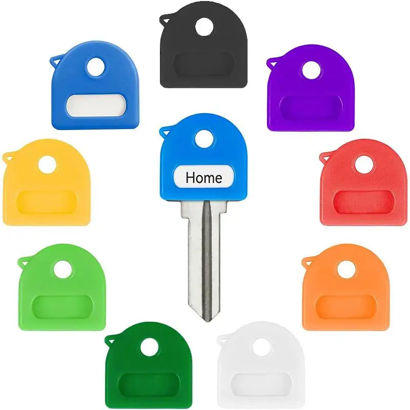 20Pcs Flexible Key Identifier Caps, Soft Rubber Colorful Key Covers DIY Key Marking Accessories Oasis Select