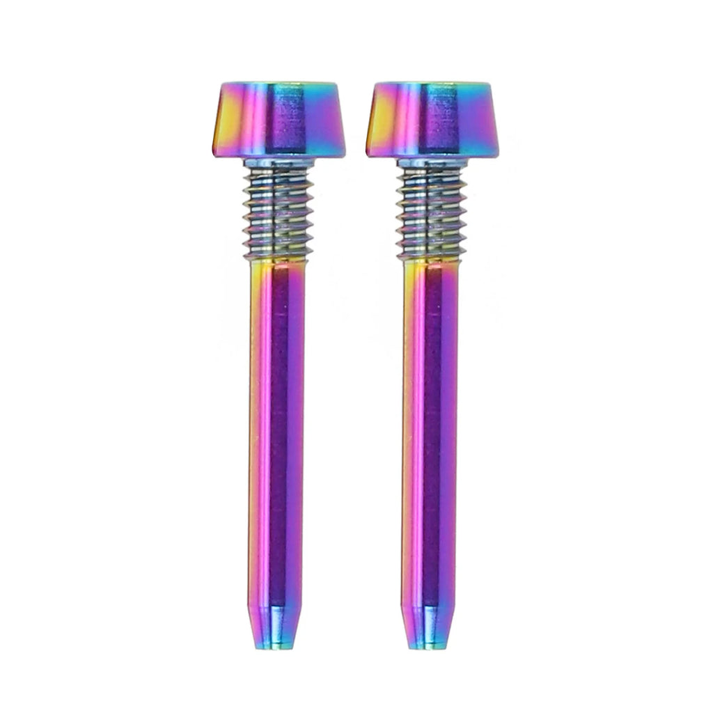 Disc Brake Caliper Bolt Black Titanium Brake Pin Brand New Easy To Install High Quality Replacement Part Cycling Repair Oasis Select RAINBOW