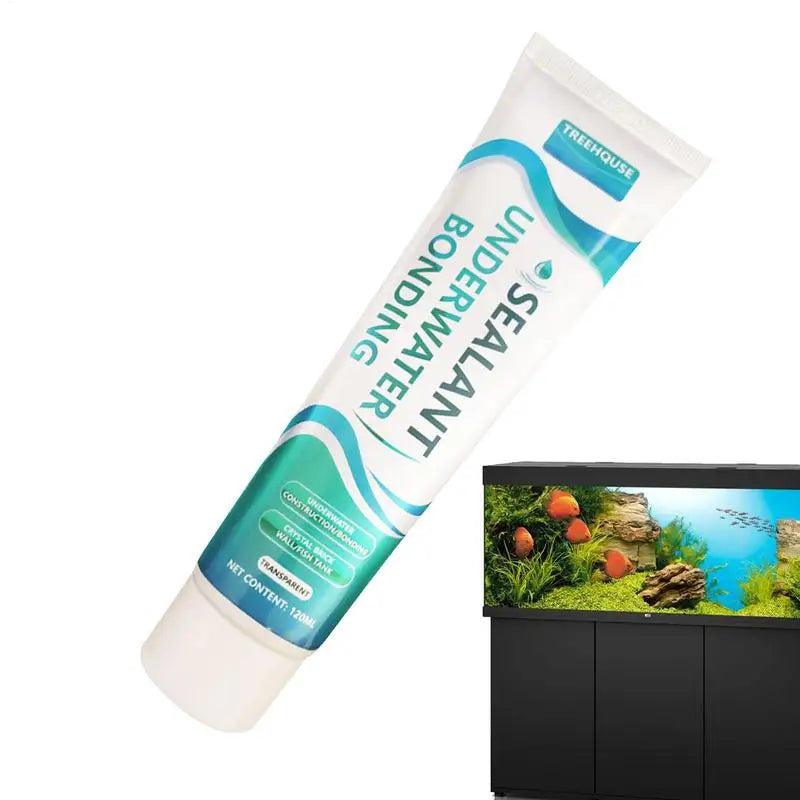 Clear Aquarium Sealant 120ml Fish Tank Repair Glue Quick-Dry Underwater Fish Tank Equipment Sealant For Installing Decor Items Oasis Select