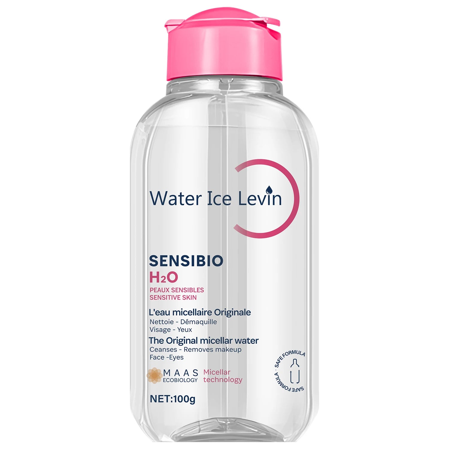 Sensibio H2O Micellar Water – Sensitive Skin Cleanser & Makeup Remover Micellar Cleanser Oasis Select Pink 100g