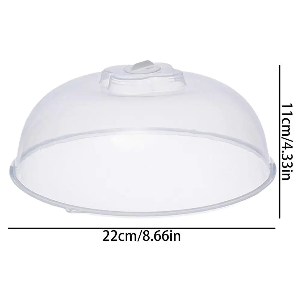 Microwave Oven Heating Cover Food Splash Protector Dustproof and Warm Food Cover Household Food Storage Cover Transparent Cover Oasis Select medium