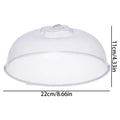 Microwave Oven Heating Cover Food Splash Protector Dustproof and Warm Food Cover Household Food Storage Cover Transparent Cover Oasis Select medium