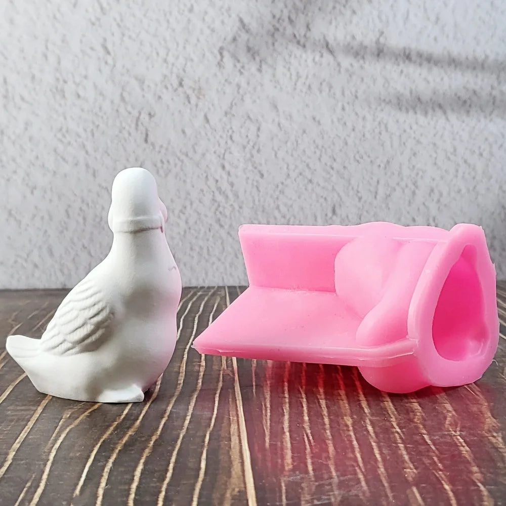 3D Horse, Duck, Alpaca, Dinosaur Animal Series Plaster Figurine Silicone Mold DIY Cement Plaster Dinosaur Animal Mold Oasis Select