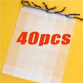 5-40pcs Umbrella Storage Bag, Semi Transparent Plastic Waterproof Umbrella Cover, Portable Drawstring Bag For Home Storage Oasis Select 40pcs