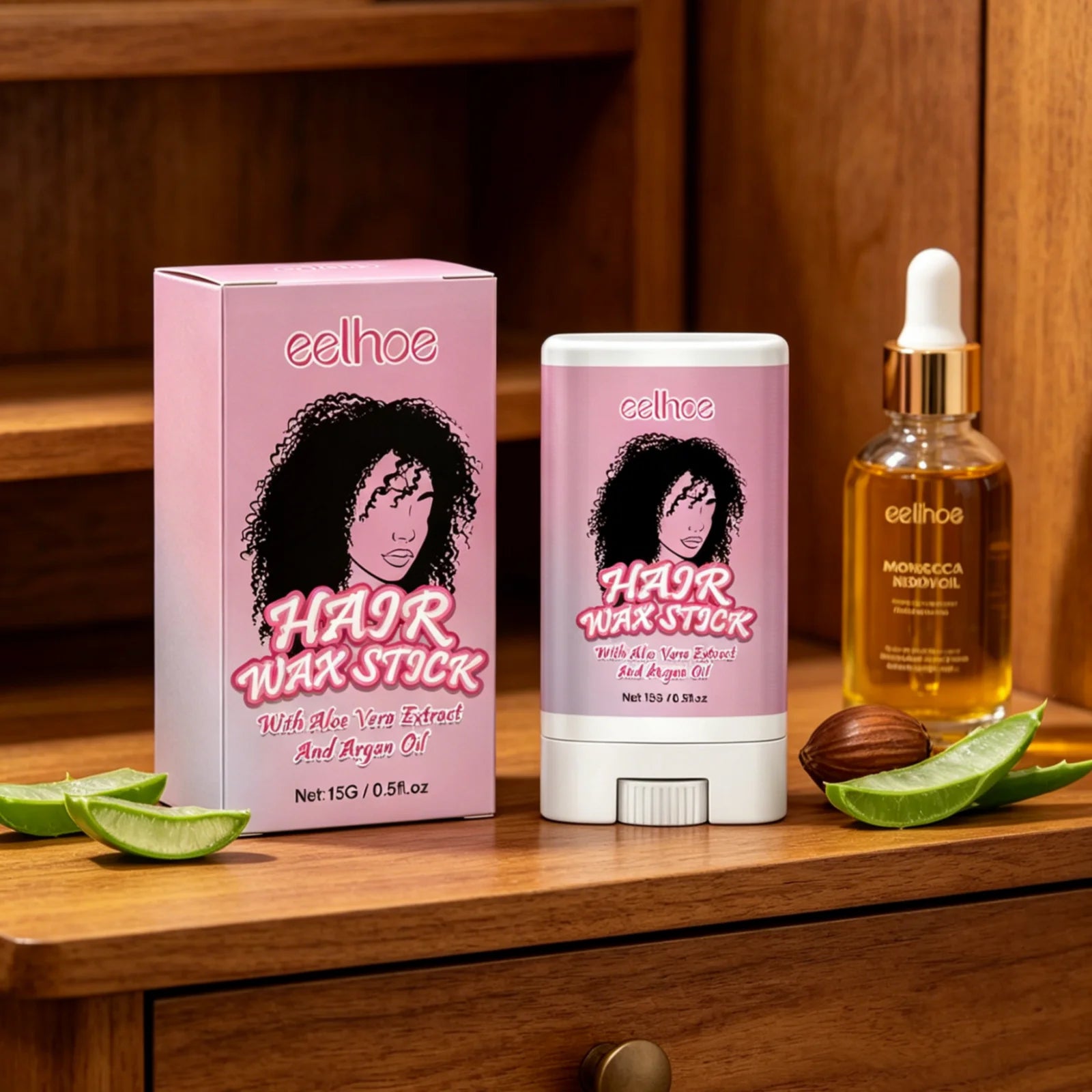 EELHOE Hair Wax Stick – Frizz Control, Nourishing Hold & Shine Hair Styling Wax Oasis Select
