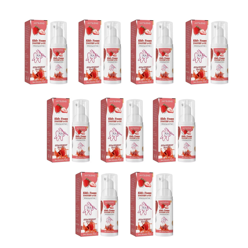 Kids Foam Toothpaste – Whitening, Stain Removal & Gum Care Kids Foam Toothpaste Oasis Select strawberryx9pcs