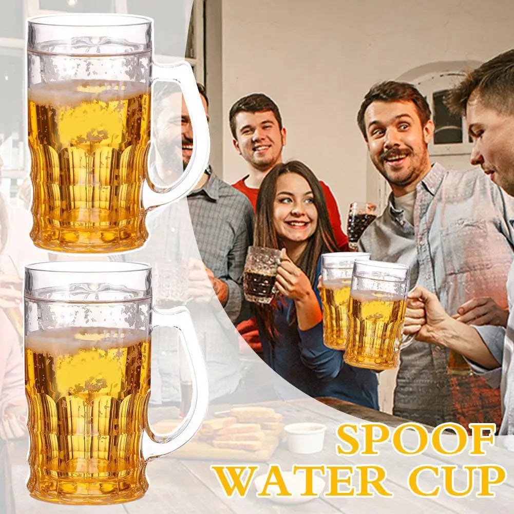 400ml Double-Wall Trick Beer Mug – Novelty Transparent Cup Novelty Beer Mug Oasis Select