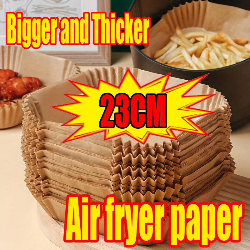 Paper Fryer Air 23 Cm Air Fryer Oven Paper Accessories Airfryer Baking Paper Extra Large Thickened Disposable Liner Square Round Oasis Select