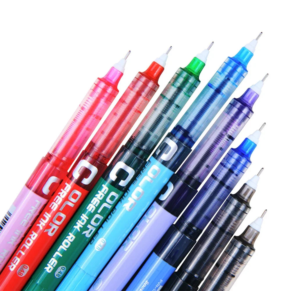 Fine Nib Gel Pen Student School Office Stationery 0.28mm/0.38m/0.5mm Fine Nib Gel Pen Big Ink Capacity Ballpoint Pen Drawing Pen Oasis Select
