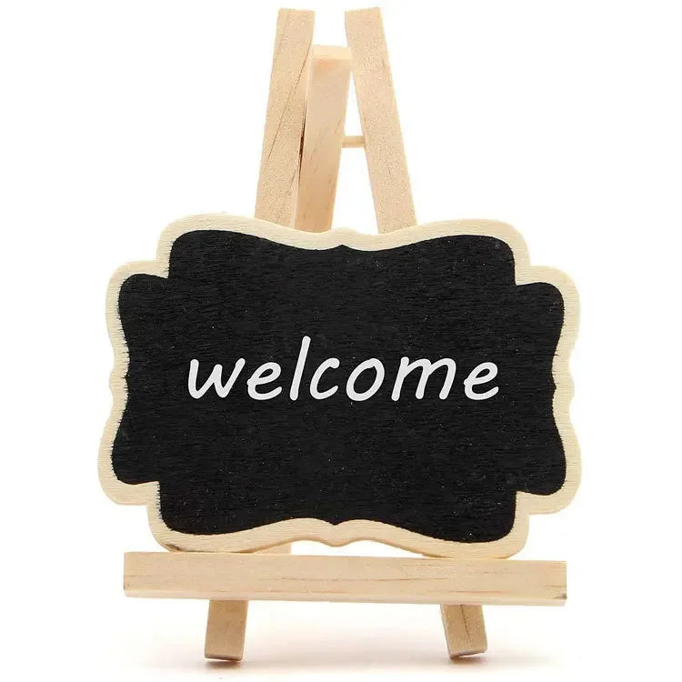 3/5/10 PCS/Set Wooden Blackboard Universal Message Board Mini Chalkboard Portable Wedding Party Decor Decorative Parts Oasis Select