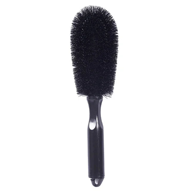 Car Wheel Brush Tire Cleaning Brushes Tools Car Rim Scrubber Cleaner Duster Handle Motorcycle Truck Wheels Car Detailing Brush Oasis Select 1pc