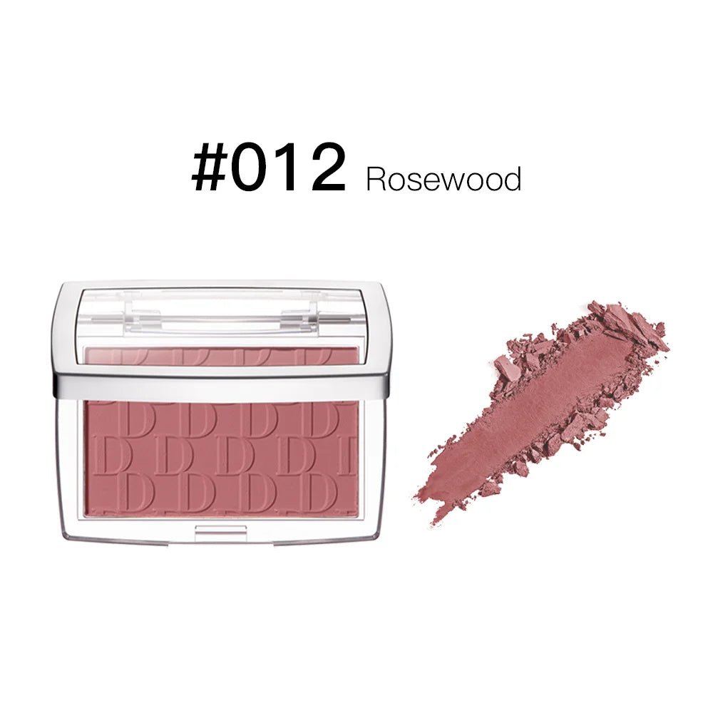 2pcs Matte Embossed Blush & Brush Long Lasting High Pigmented Multi-Purpose Blush Palette Pink Natural Color Rendering Cosmetics Oasis Select 012 No Brush