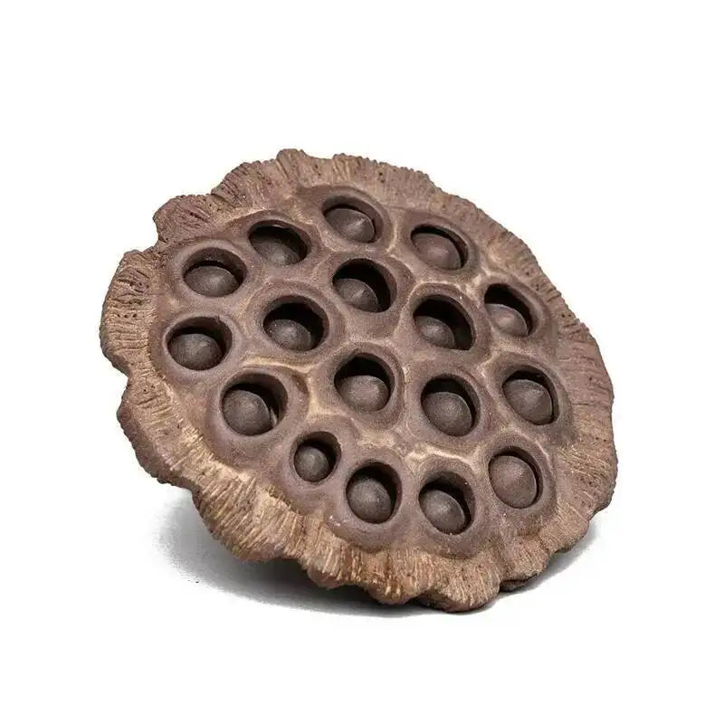Yixing Zisha Tea Pet Lotus Pod Ornament Old Lotus Seed Sculpture Craft Tea Set Tea Ceremony Ceramic Accessories Miscellaneous Oasis Select Style 3 1