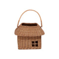 Ins Style Rattan Small House Storage Basket Outgoing Toys Handbag Woven Small Flower Basket Children's Shooting Props Oasis Select L 28x28x35.5CM