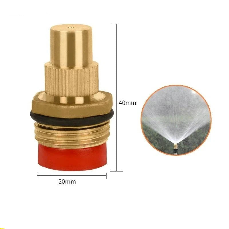 Brass Adjustable Garden Sprinkler Nozzle Set Multi Pattern Water Spray Nozzle For Lawn Irrigation Patio Plant Watering Oasis Select A4