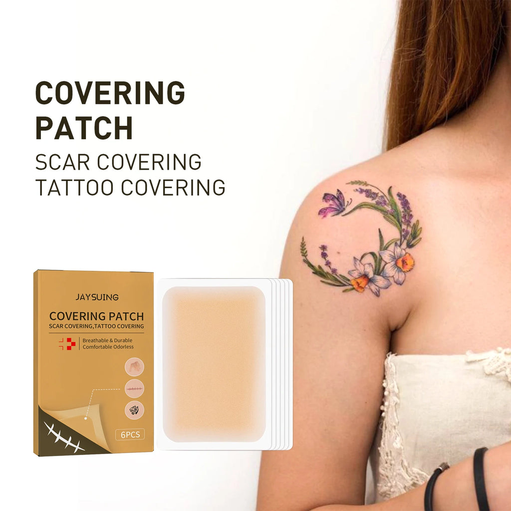 Covering Scar Tattoo Patch Sweat-Proof Waterproof Concealing Body Flaws Ultra-Thin Soft Breathable Invisible Concealer Stickers Oasis Select