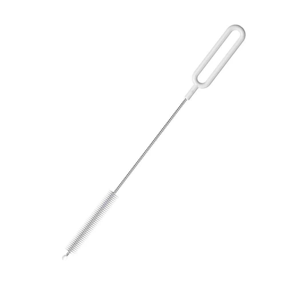 Stainless Steel Nylon Brushes Household Reusable Baby Bottle Cleaner with Long Handle Kitchen Gadgets Straw Cleaning Brush Oasis Select White
