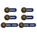 4/6pcs Jeans Button Extender Universal Pants Extender Button for Women Men Adjustable Elastic Waist Silicone Extender Buckle Set Oasis Select 6PCS Set